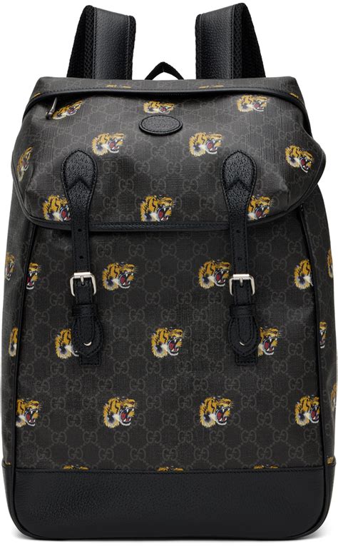 gucci tiger wallet black|gucci backpack with tiger.